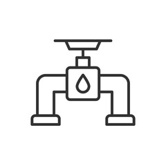 Oil Pipe Icon - Valve Icon