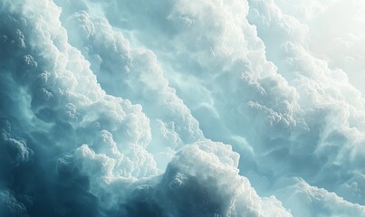Abstract cloudy texture with soft, blue tones, Generative AI