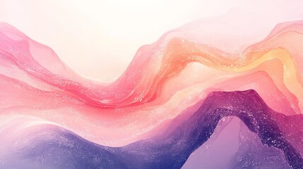 Obraz premium transition flow, peach grainy texture, Lavender elegant design, Generative AI
