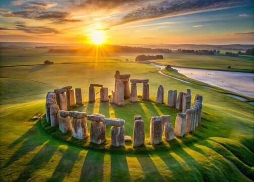 Stonehenge England: Ancient Megaliths, Prehistoric Monument, Sunrise Photography, Mystical Landscape
