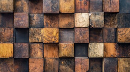 A vibrant and textured wood block background for design projects.