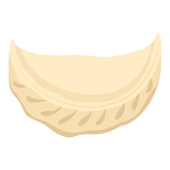 Asian food: Chinese dumpling jiaozi isolated on white background