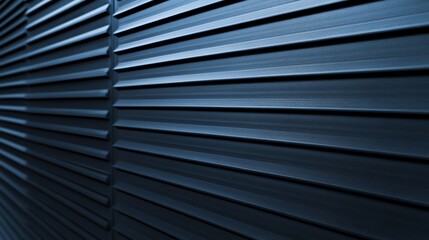 Obraz premium Abstract close-up of textured blue wall paneling in modern design.