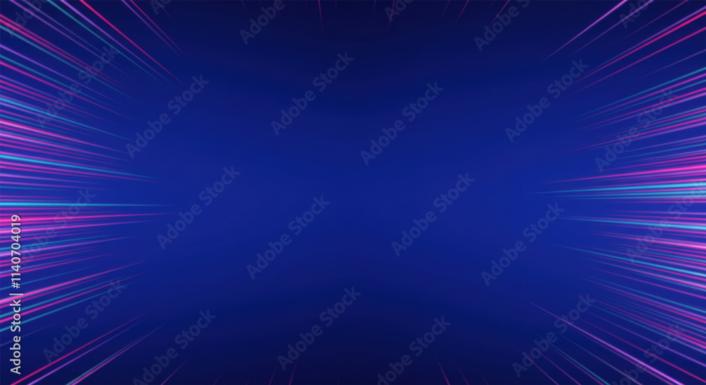 Poster illustration abstract light stripes line pattern. vector graphic design with blank, empty space on g