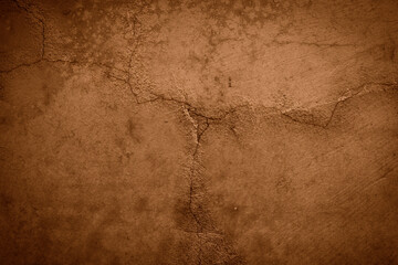 background or texture of old brown concrete surface with shadows