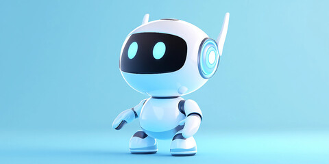 3D Robot on studio