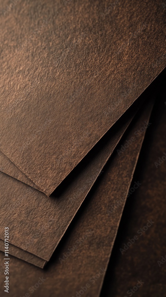 Poster Rich dark brown paper texture showcasing unique details and intricate surface patterns perfect for creative projects