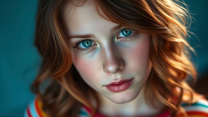 Fototapeta premium a portrait of a very attractive girl