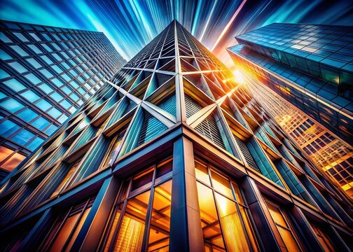 Stunning Zooom Background Architectural Photography: Modern Building, Cityscape, Geometric Design, Abstract Architecture