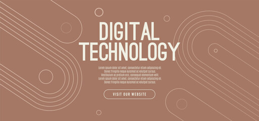 Mocha Mousse abstract background, digital technology speed connect, cyber nano information,  communication, innovation future tech data, internet network connection, Ai big data, line dot illustration