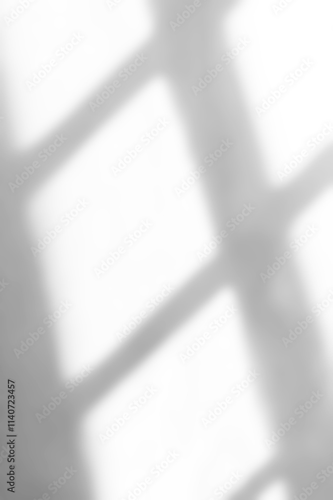 Poster a soft and abstract representation of shadows across a bright surface.