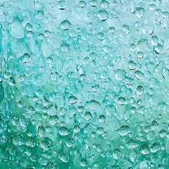 Thousands of Captivating Turquoise Hued Water Droplets Against a Blurred Background