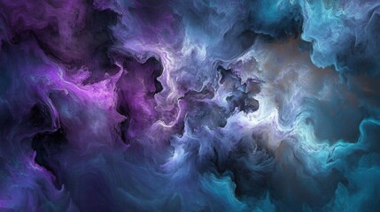 Abstract Fluid Art Design: Vibrant Color Blending and Intricate Texture