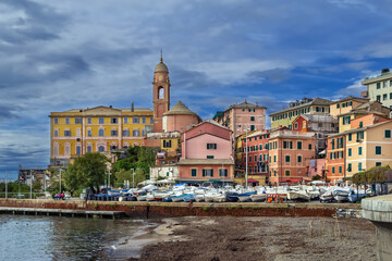 View of Nervi near Genoa, Italy