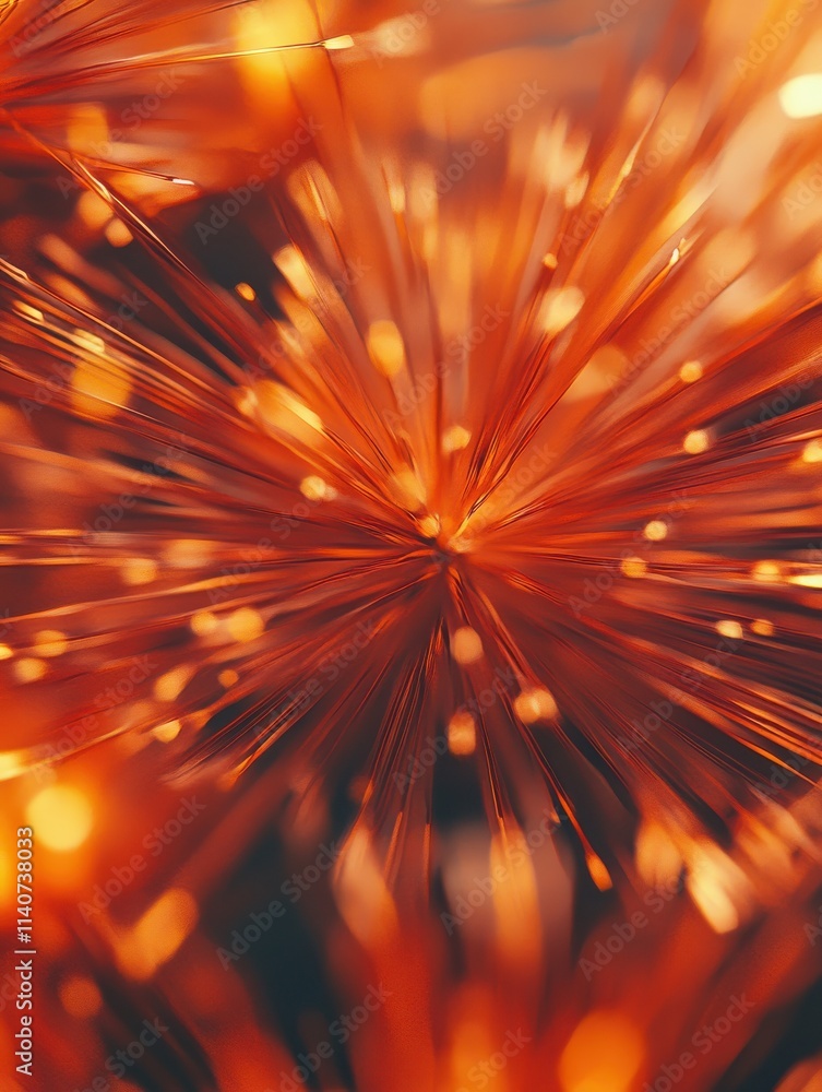 Poster abstract fireworks background and space for text