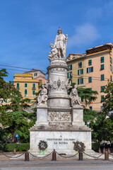 Obraz premium Monument to Christopher Columbus, Genoa, Italy