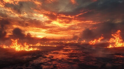 Burning sky