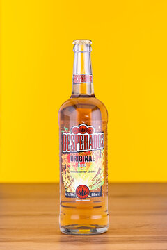 Desperado beer pale lager 5.9 ABV bottle sold worldwide from Heineken Brewery