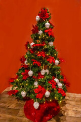 Christmas tree design decorations. celebrating New Year and Christmas