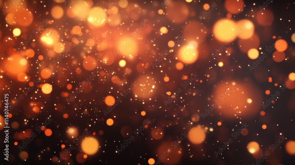 Poster fireworks with abstract bokeh background