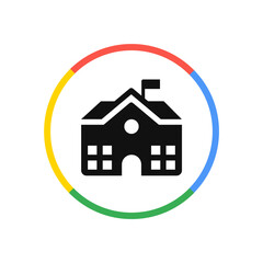 School Building Icon 