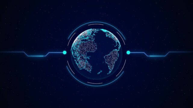 Worldwide Global business technology, digital connectivity, innovation, international business, global networking, data trade. future finance and technology education 4K 3D Technology Big data network - Powered by Adobe