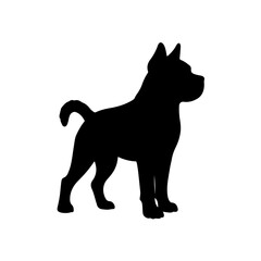 Dog silhouette vector