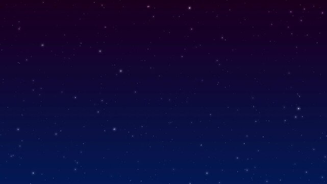 A mesmerizing night sky with a bright shooting star streaking across a field of twinkling stars. Seamless looping animation