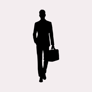 recommend clip art: Silhouette of business man 