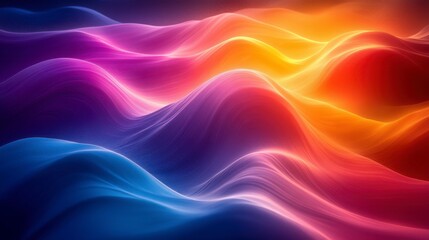 Obraz premium Mesmerizing Abstract Landscape with Vibrant Color Transitions