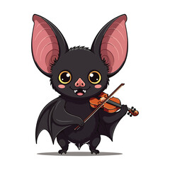 Cute bat Cartoon Vector Icon Illustration Animal Nature Icon Concept Isolated Premium Vector Cartoon
