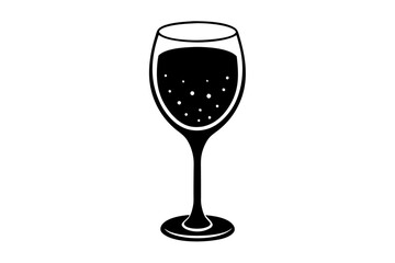 Wine glass silhouette