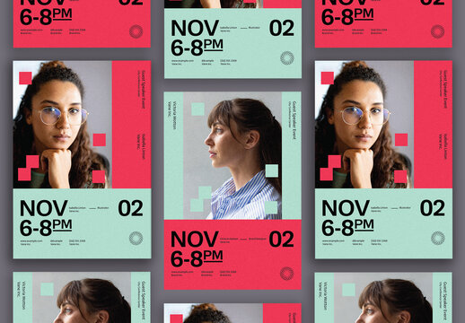Bold Minimalism Speaker Event Flyer