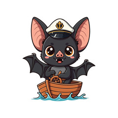 Cute bat Cartoon Vector Icon Illustration Animal Nature Icon Concept Isolated Premium Vector Cartoon