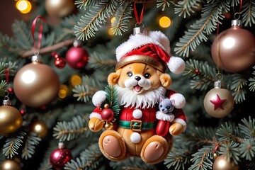 Obraz premium christmas tree and decorations