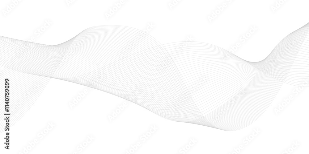 Poster abstract grey, white smooth element swoosh speed wave modern stream transparent background. abstract
