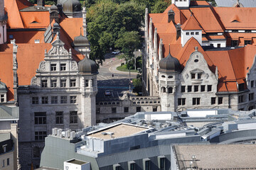 Leipzig, Baukunst von früher versus Technik von heute