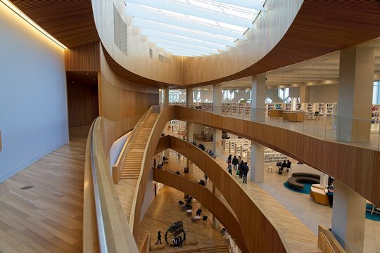 Calgary Canada - 29 December 2023 - Calgary New Central Library building