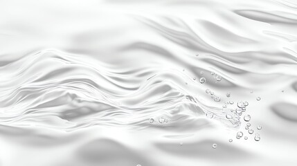 Graceful waves of water create a serene and calming atmosphere.