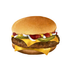 Two Cheese Beef Burger