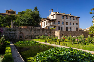 Fototapeta premium Alhambra, Generalife and Albayzin (Generalife y Albaicín de Granada), UNESCO site, Granada, Andalusia, Spain