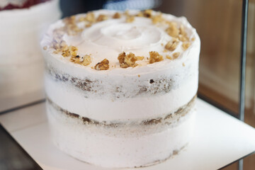 A sweet cake to celebrate a birthday. celebrate The cake is beautifully layered