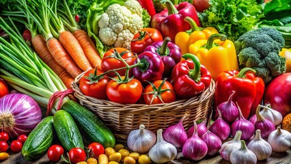 Vibrant Vegetable Still Life: Architectural Photography of Colorful Produce