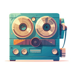 Illustration of an old call radio