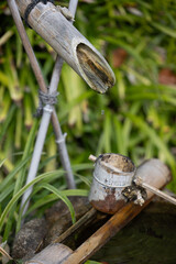 Japanese Zen Garden - Bamboo Water Structure