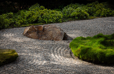 Japanese Zen Garden - Manicured Sand