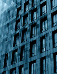 Highrise building abstract illustration front view