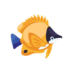 vector illustration of a fish