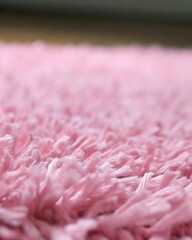 Close-up of colorful fluffy carpet textures  
Detailed close-up view of fluffy carpet textures in vibrant colors, showcasing soft fibers and cozy material for home decor inspiration.  
