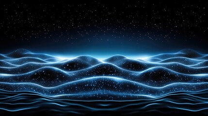 Abstract digital technology background featuring vibrant blue and pink lights representing a global network concept with dark settings